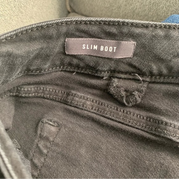 TORRID SLIM BOOT JEANS PREMIUM STRETCH WASHED BLACK MID RISE Denim Plus - Picture 8 of 8